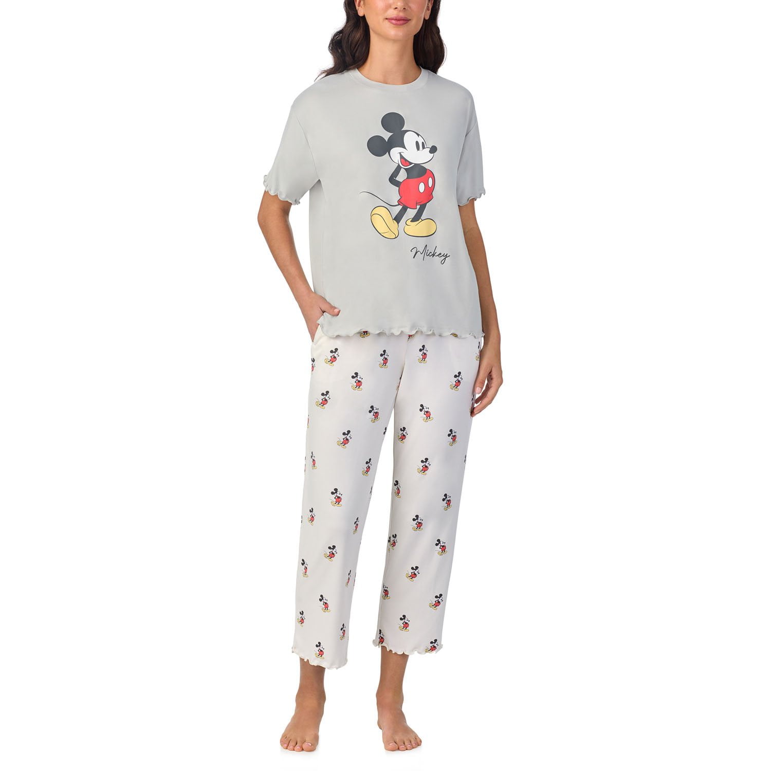 Character Women's Short Sleeve and Pant Pajama Set