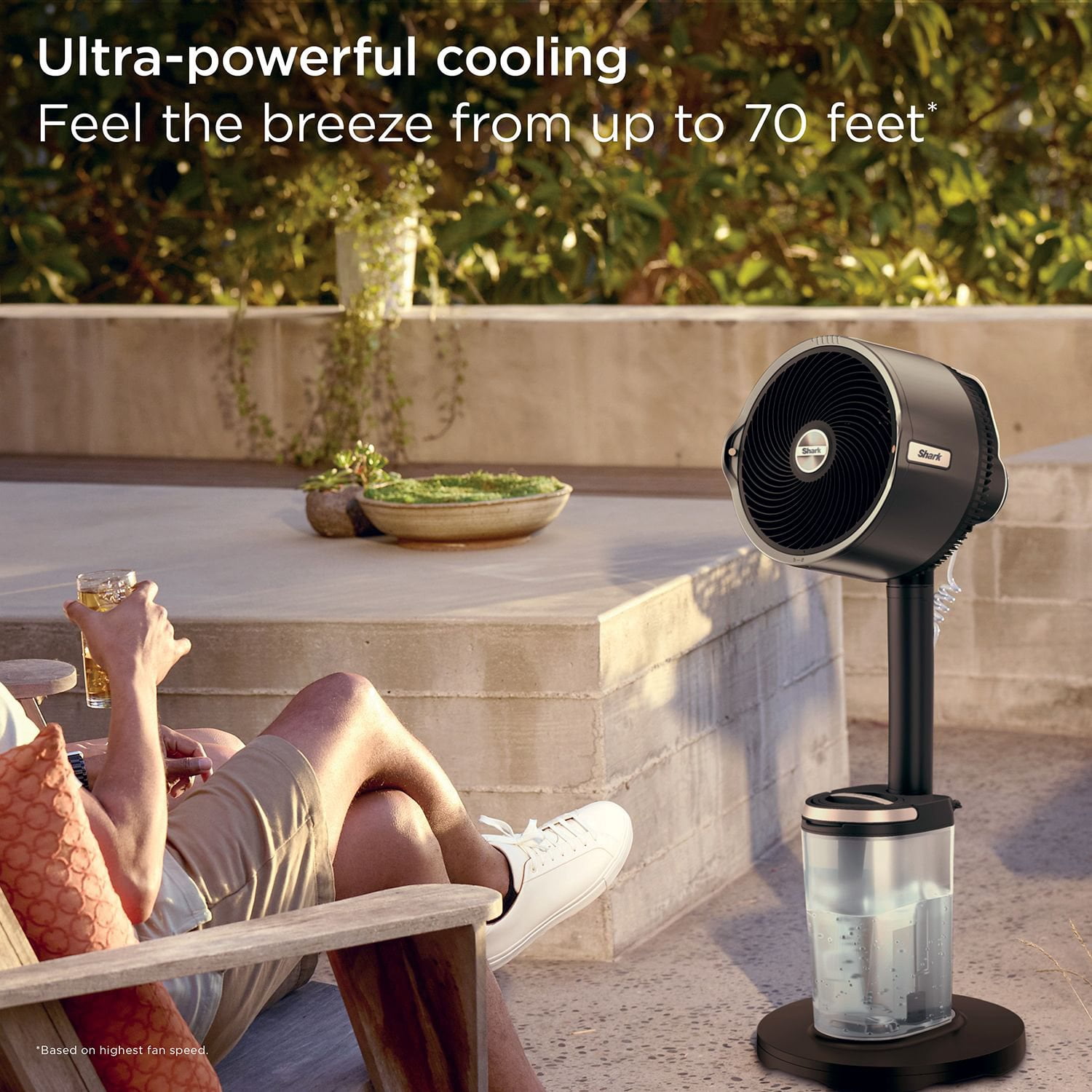 Shark FlexBreeze™ Pro Mist Indoor Outdoor Pedestal & Table Fan