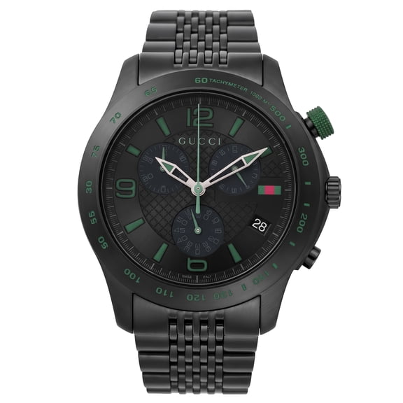 Gucci G-Timeless Chronograph Quartz Black Dial Men's 44mm Watch