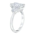 thumbnail image 3 of Lab Created Diamond Radiant Engagement Ring in 18K White Gold, 3 of 5