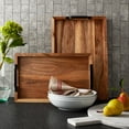 thumbnail image 4 of Member's Mark Acacia Wood Rectangular Serving Trays, Set of 2, 4 of 5