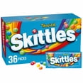 thumbnail image 1 of Skittles Tropical Fruity Chewy Candy, Full Size, 2.17 oz., 36 pk., 1 of 9