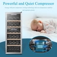 thumbnail image 10 of Lanbo 20 Inch 69 Bottle Freestanding Wine Cooler, 10 of 11
