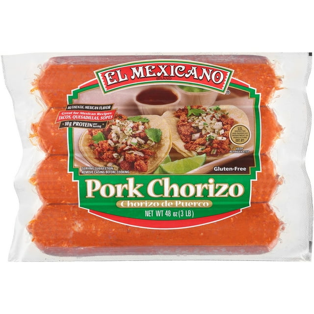 El Mexicano Pork Chorizo Sausage, 3/4 lb., 4 ct.