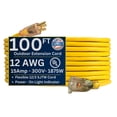 thumbnail image 1 of US Wire and Cable 12/3 Gauge Lighted Heavy Duty SJTW General Purpose Extension Cords 25', 50' and 100', 1 of 5