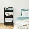 thumbnail image 6 of Seville Classics 3-Tier Steel Cart, 16.7" W x 13.9" D x 34.9" H, 6 of 7