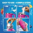thumbnail image 3 of Cirkul 40oz Raindrop Tumbler Starter Kit + 4 Flavor Cartridges, 3 of 3