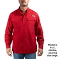 thumbnail image 6 of Habit Men's Long Sleeve 50+ UPF Fishing Shirt, 6 of 8