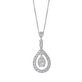 thumbnail image 1 of 0.46 CT. T.W. Round Cut Tear Drop Diamond Pendant Necklace in 14K Gold, 1 of 4