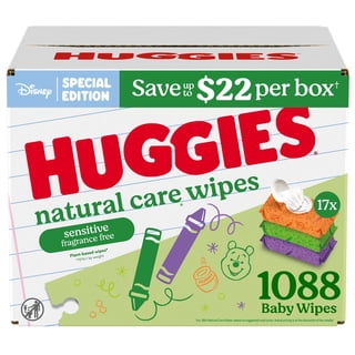 Huggies Natural Care Sensitive Baby Wipes, Fragrance Free, 17 pk., 1088 Wipes