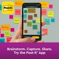 thumbnail image 10 of Post-it Super Sticky Notes,  4" x 6", Assorted Colors, Lined, 8 Pack, 800 Total Sheets, 10 of 10