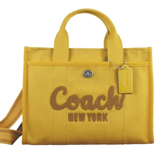 Coach Canvas Cargo Tote Bag, Yellow Gold