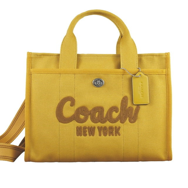 Coach Canvas Cargo Tote Bag, Yellow Gold