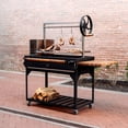 thumbnail image 2 of Backyard Discovery Premium Santa Maria BBQ Grill with Wood Fire and Charcoal Grill, 2 of 13