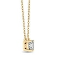 thumbnail image 3 of Round Cut Diamond Solitaire Necklace in 18K Gold, 3 of 5