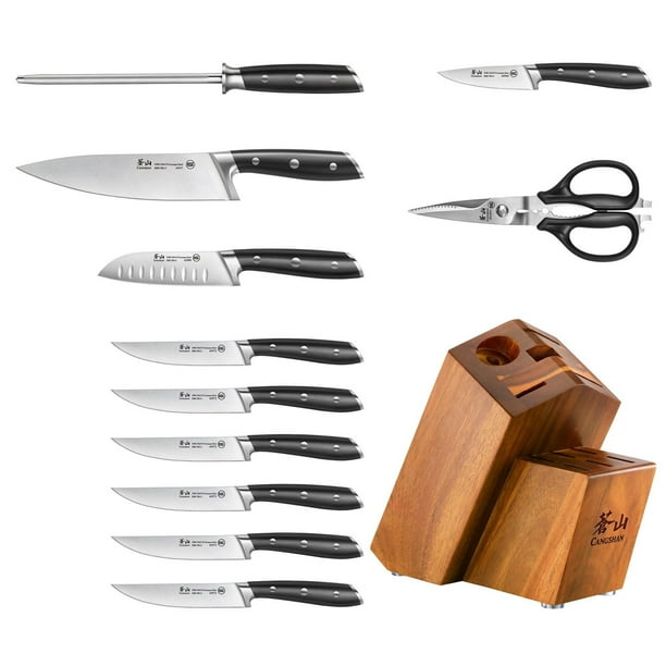Cangshan 12-Piece German Steel Forged Knife Block Set - Samsclub.com