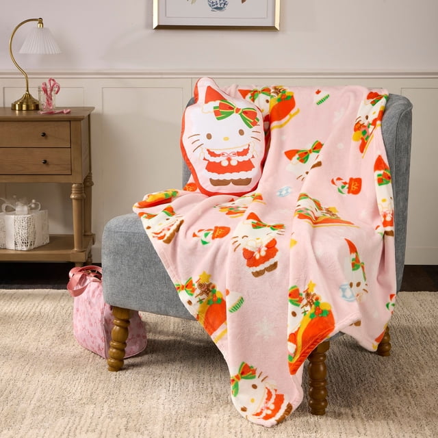 Licensed Character 2-Piece Kids Throw and Pillow Set