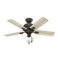 thumbnail image 1 of Hunter 44" Crystal Peak Indoor Ceiling Fan with LED 3 Light and Pull Chain, 1 of 10