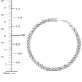 thumbnail image 5 of Italian Twisted Hoop Earrings in Sterling SIlver, 5 of 7