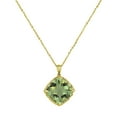 thumbnail image 1 of Solitaire Gemstone Pendant Necklace in 14K Gold, 1 of 7