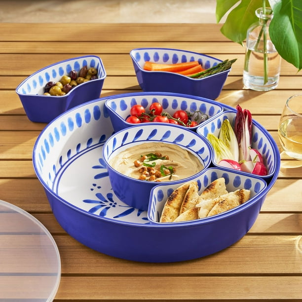 【アシモクラフツ】 A poy tray PAG saucer 120 皿 Member's Mark 6-Section Bamboo Melamine Serving Platter with Lazy