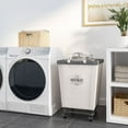 thumbnail image 8 of Seville Classics Commercial Heavy-Duty Rolling Laundry Hamper, 18.25" W x 18.25" D x 27.5" H, 8 of 14