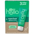thumbnail image 1 of Hello Superfresh Fluoride Free Toothpaste, 5.0 oz., 3 pk., 1 of 7