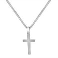 thumbnail image 2 of Reversible Cross Pendant Chain Necklace in Sterling Silver, 2 of 5
