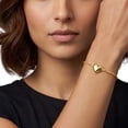 thumbnail image 4 of Polished Puffed Heart Hollow Rope Bracelet in 14K Gold, 4 of 4