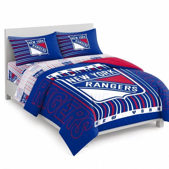 Logo Brands New York Rangers Bed-In-A-Bag Set
