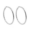 thumbnail image 5 of Italian Sterling Silver Hoop Earring Set, 5 of 8