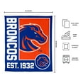 thumbnail image 3 of Logo Brands Boise State Broncos 60"x70" Super Plush Blanket, 3 of 6