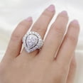 thumbnail image 7 of 4.00 CT. T.W. Round Cut Double Halo Diamond Ring in 14K Gold, 7 of 8