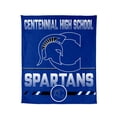 thumbnail image 1 of Logo Brands Burleson Centennial High School 60"x70" Super Plush Blanket, 1 of 7