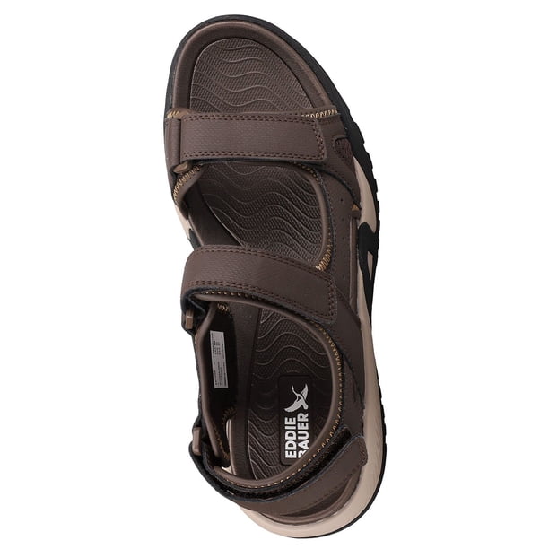 Eddie Bauer Tommy Leather Rugged Outdoors‎ 10 Men Sandals Eddie Bauer Tommy Grey Hiking Sandals Gray Black Outdoor  main image 4