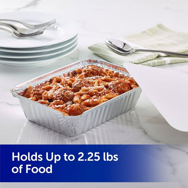 Reynolds Oblong Aluminum Foil Containers with Lids, 20 ct
