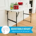 thumbnail image 3 of Lifetime 4' Residential Fold-In-Half Adjustable Height Table, 3 of 10