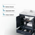 thumbnail image 6 of OVE Decors Kansas 30" W x 19" D Freestanding Bathroom Vanity With Sink, 6 of 14