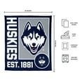thumbnail image 3 of Logo Brands UConn Huskies 60"x70" Super Plush Blanket, 3 of 6