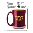 thumbnail image 3 of Logo Brands Washington Commanders 14oz Relief Mug Set, 3 of 5
