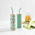 thumbnail image 5 of Member's Mark 24-oz Stainless Steel Insulated Tumblers With Wood Lids And Stainless Steel Straws, Assorted Colors 2 pk., 5 of 6