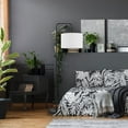 thumbnail image 5 of Globe Electric Barden Floor Lamp in Matte Black with Linen Shade and LED Bulb, 5 of 9