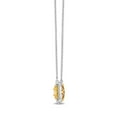 thumbnail image 2 of .58 CT. TW Cushion Cut Natural Yellow Halo Diamond Pendant in 18K Gold, 2 of 6