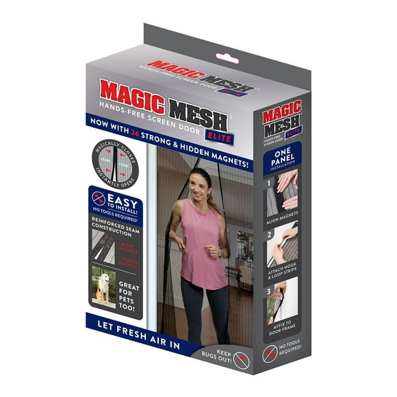 Magic Mesh Elite 83” x 39” Hands Free Magnetic Screen Door