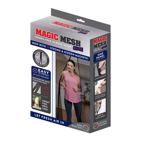 Magic Mesh Elite 83” x 39” Hands Free Magnetic Screen Door