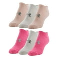 thumbnail image 1 of Under Armour Women's 6-Pack Essential Cotton No Show Sock, 1 of 1