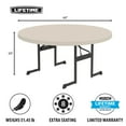 thumbnail image 2 of Lifetime 60" Round Professional Grade Folding Table , 2 of 12