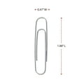 thumbnail image 3 of Universal Smooth Paper Clips, Jumbo, Silver, 100/Box, 10 Boxes/Pack, 3 of 8