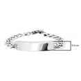 thumbnail image 4 of ID Curb Chain Bracelet in Sterling Silver, 4 of 6