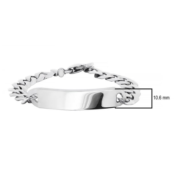 ID Curb Chain Bracelet in Sterling Silver - Samsclub.com